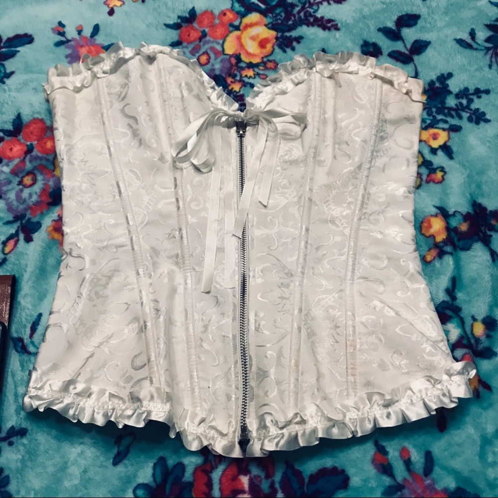 All the frills White Bustier - size M